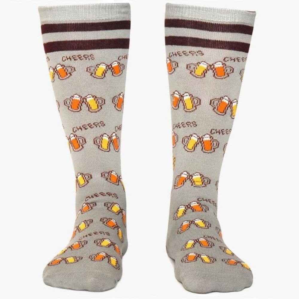 SAUCEY SOCKS “Please Bring Me a Beer” Knee‑Highs – Size L – NWT - Picture 7 of 14